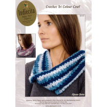 (AY2117 Crochet Tri Colour Cowl)